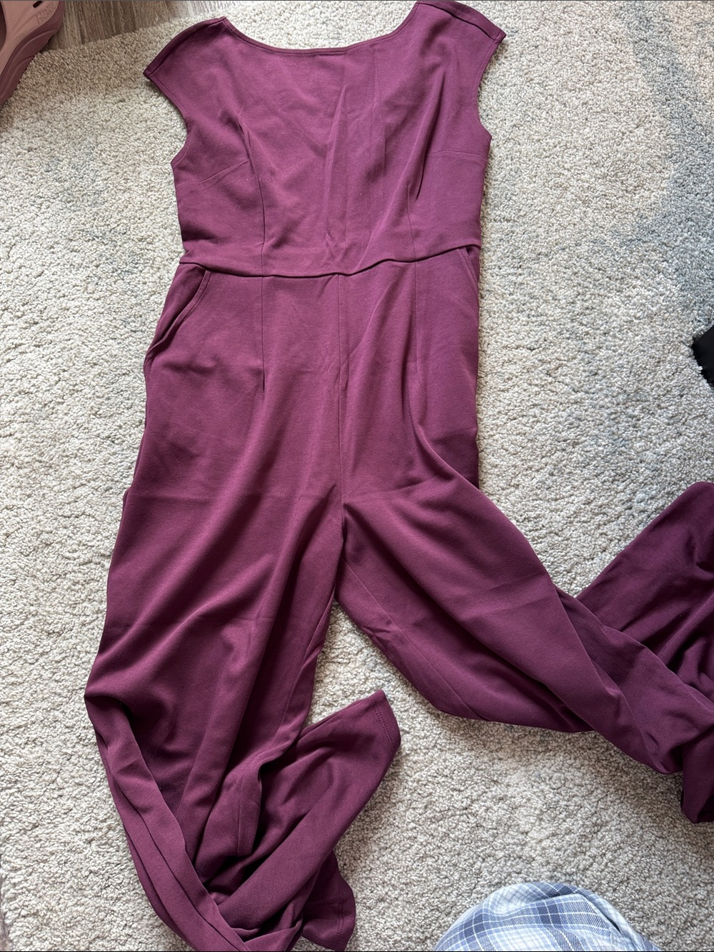 Old Navy Mauve Sleeveless Jumpsuit